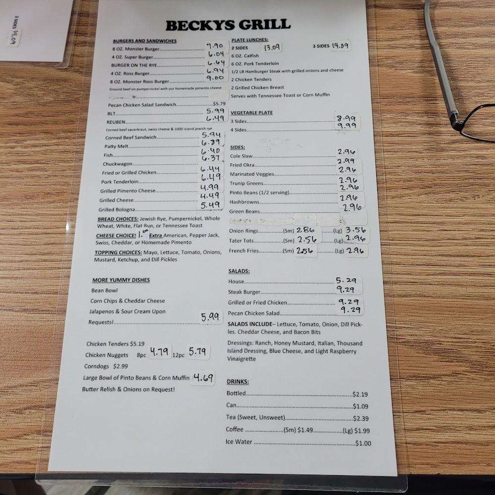 Becky's Grocery and Grill Menu image 4